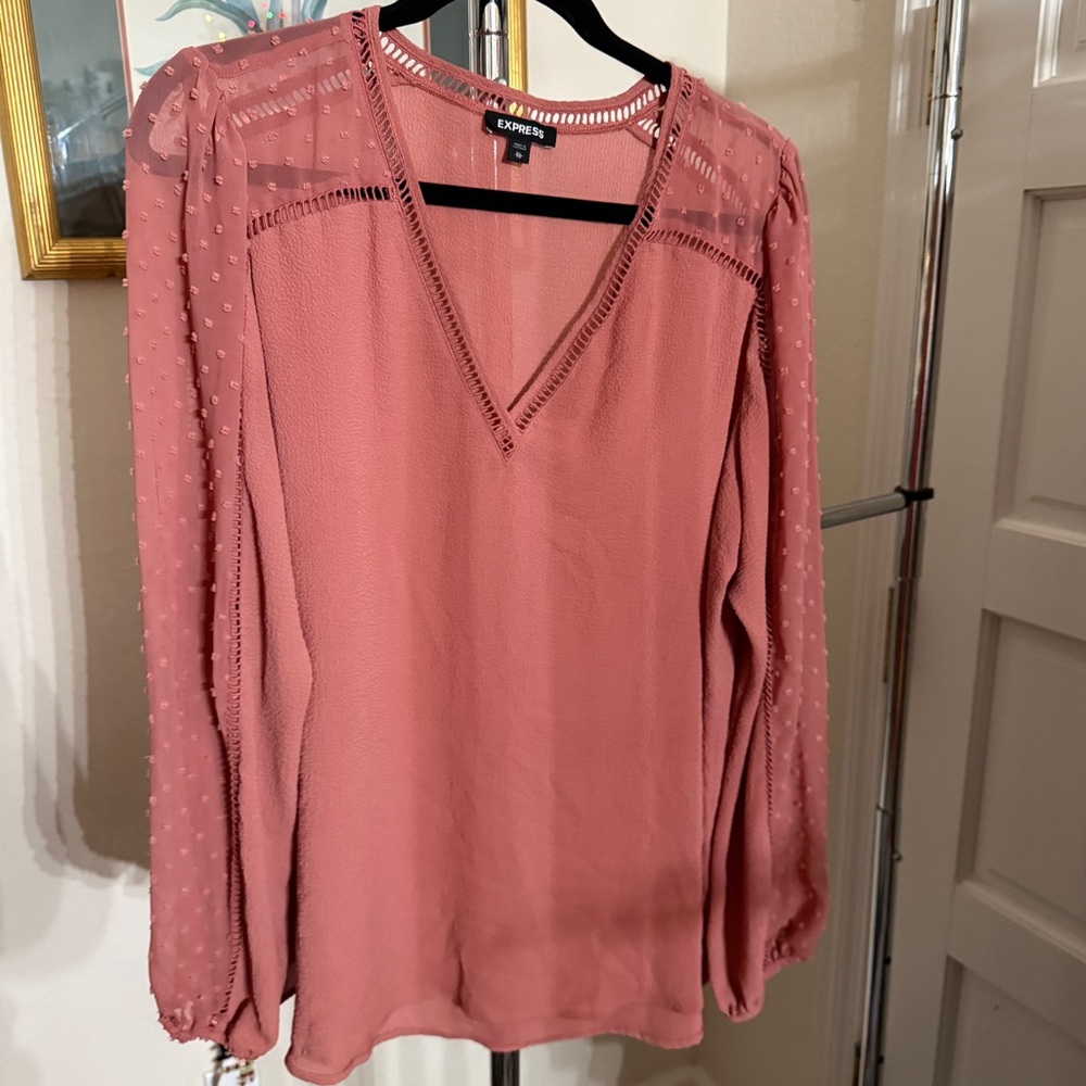 **SOLD** EUC Sz XL Express Long Sleeve Blouse